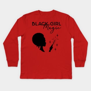 Black Girl Magic Kids Long Sleeve T-Shirt